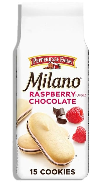 Pepperidge Farm Milano Raspberry Chocolate Distinctive Cookies 198g (Best Before : June 2026)
