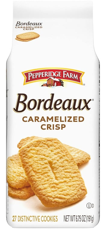 Pepperidge Farm Bordeaux Caramelized Crisp Distinctive Cookies 191g (Best Before : 05 May 2026)