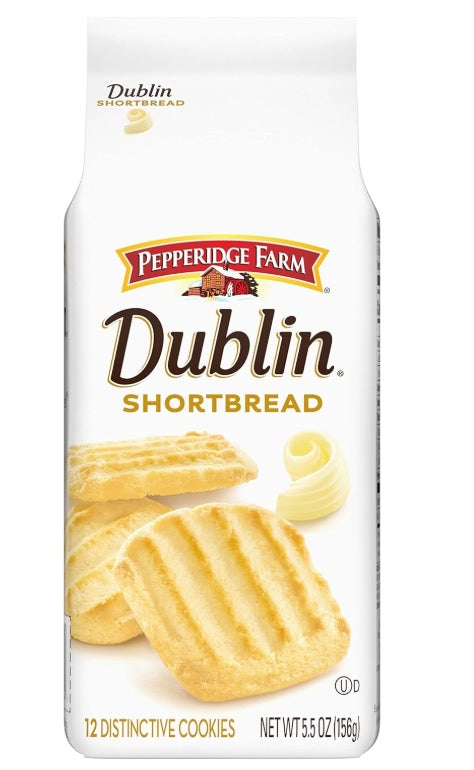 Pepperidge Farm Dublin Shortbread Distinctive Cookies 156g (Best Before : 18 July 2026)