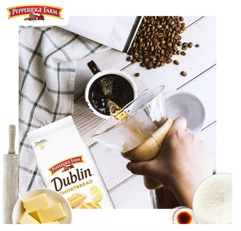 Pepperidge Farm Dublin Shortbread Distinctive Cookies 156g (Best Before : 18 July 2026)