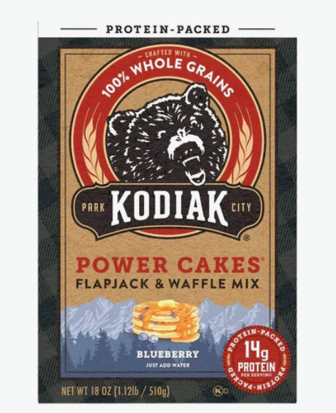 Kodiak Power Cakes Flapjack & Waffle Mix Blueberry  510g