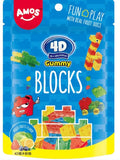 Amos 4D Gummy Blocks Bag 198g (Best Before : 15 Sep 2026)