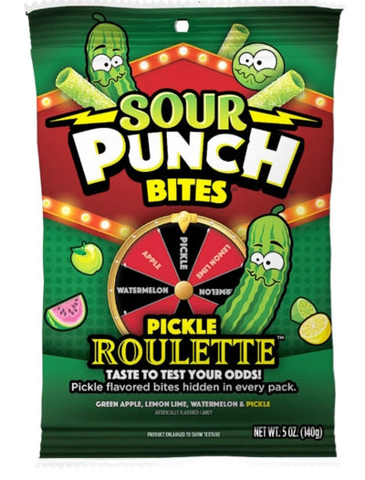 Sour Punch Bites Pickle Roulette 142g