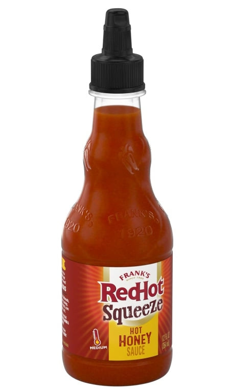 Frank's RedHot Squeeze Hot Honey Sauce 340g (Best Before : February 2026)