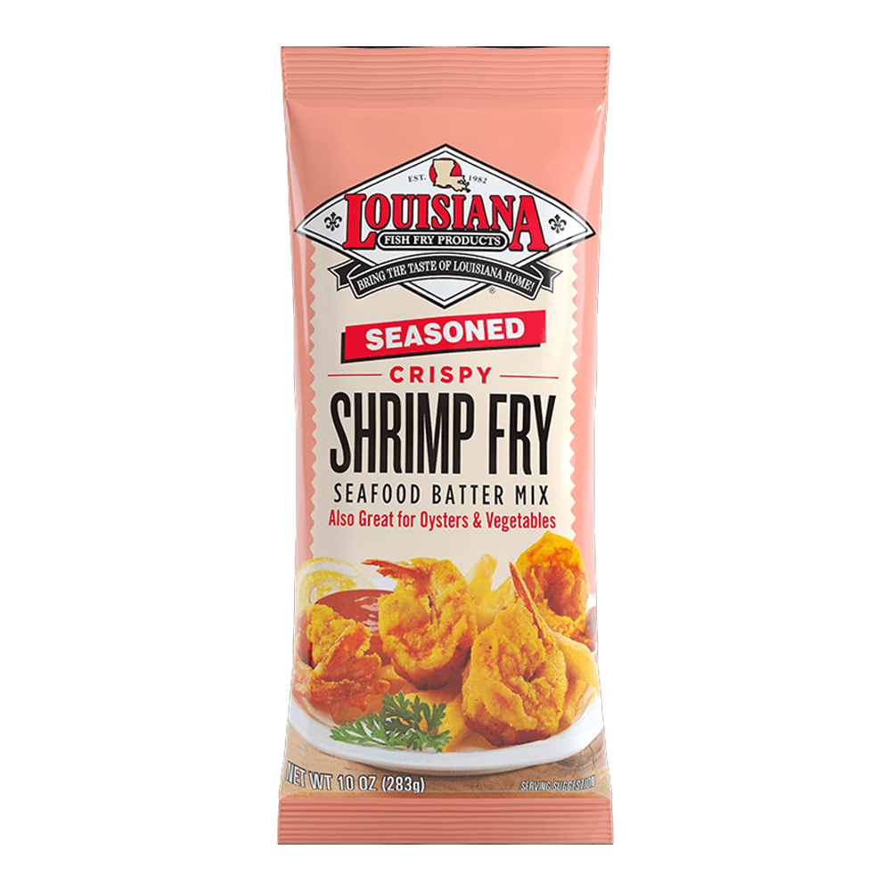 Louisiana Fish Fry Products Seasoned Crispy Shrimp Fry Seafood Batter Mix 283g