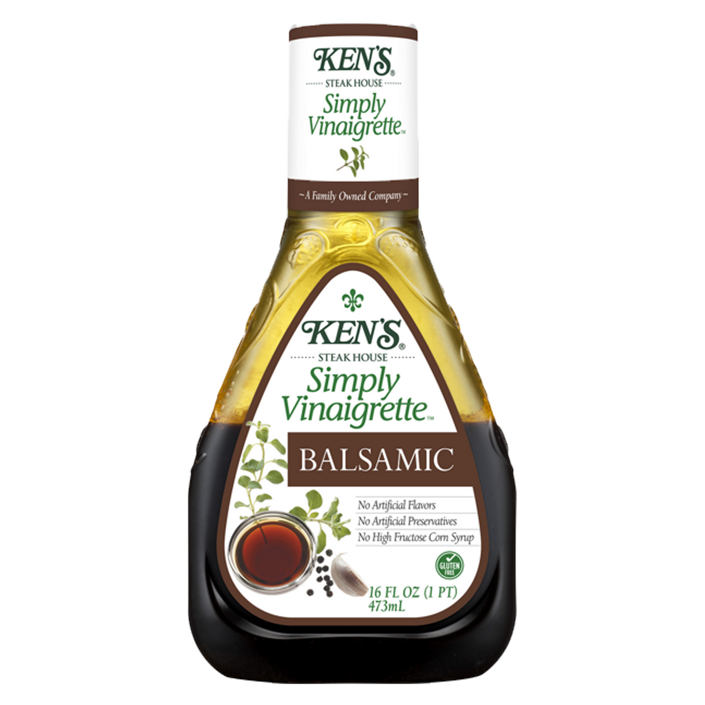 Ken's Steak House Simply Vinaigrette Balsamic Dressing 473ml (Best Before : 11 Nov 2025)