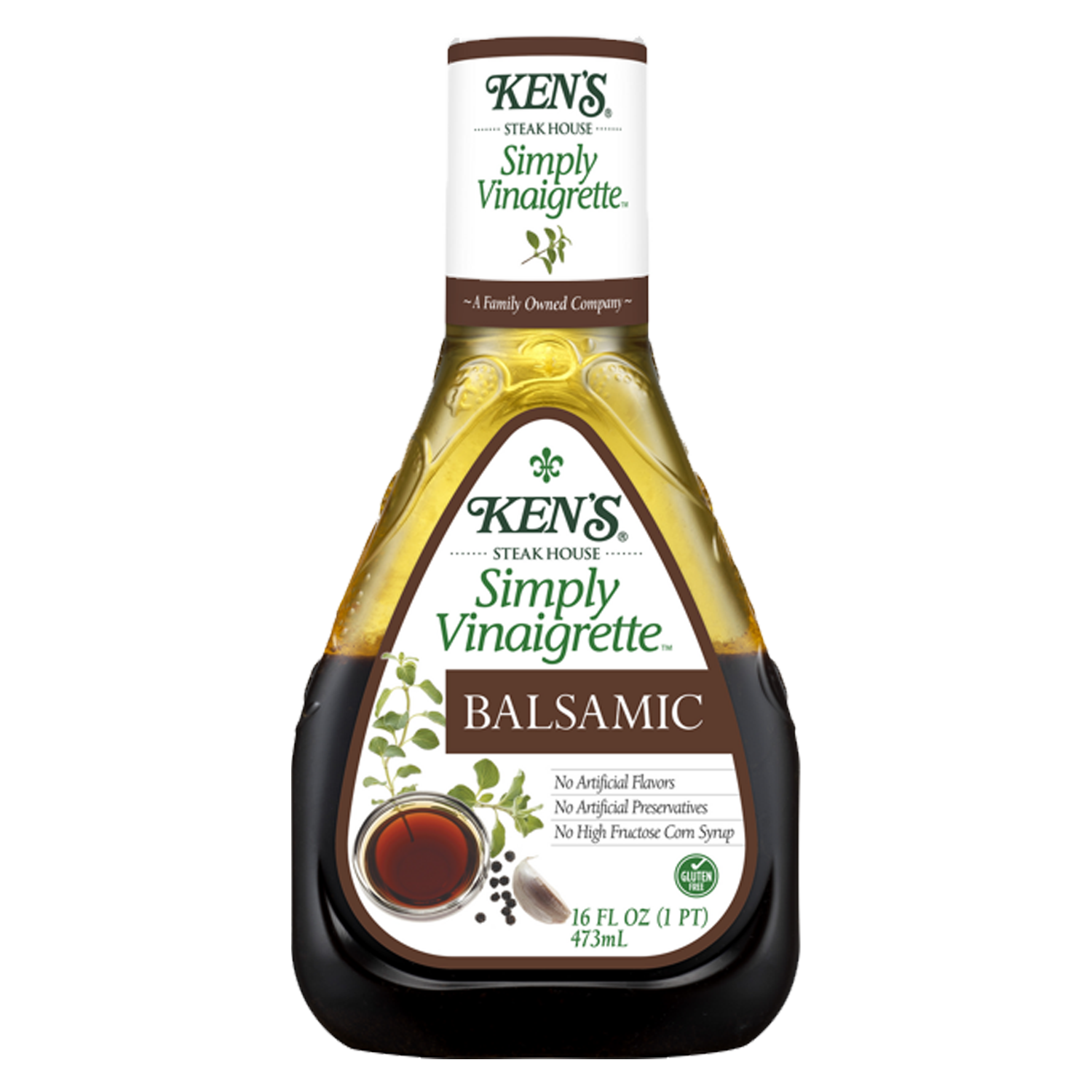 Ken's Steak House Simply Vinaigrette Balsamic Dressing 473ml (Best Before : 11 Nov 2025)