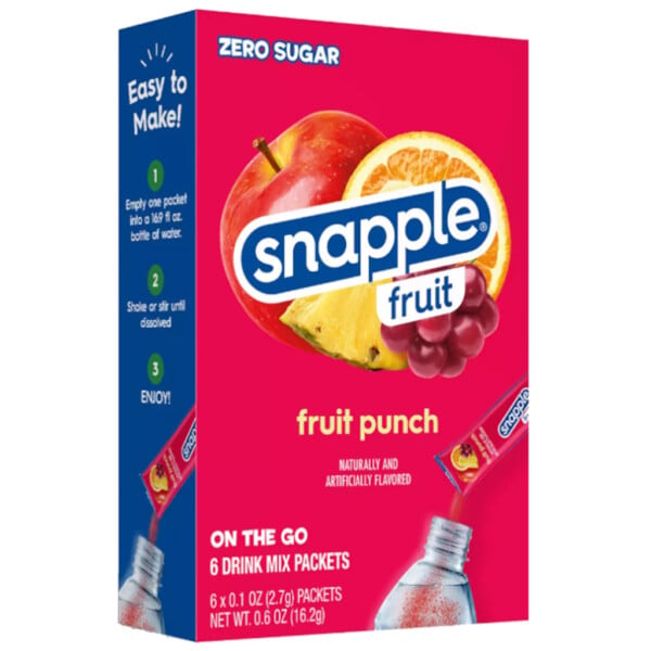 Snapple Singles To Go Fruit Punch Drink Mix