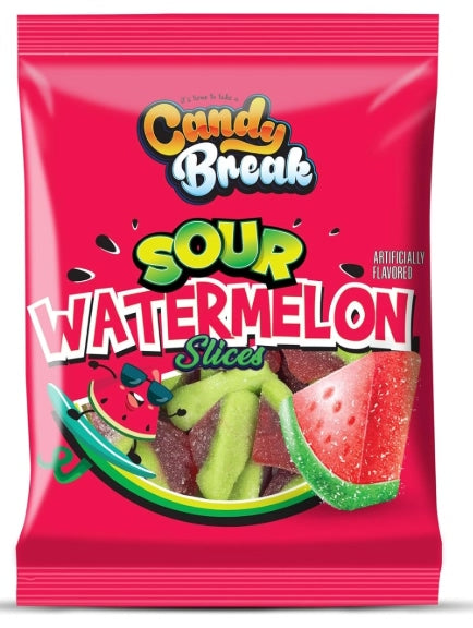 Halal Candy Break Sour Watermelon Bag 113g