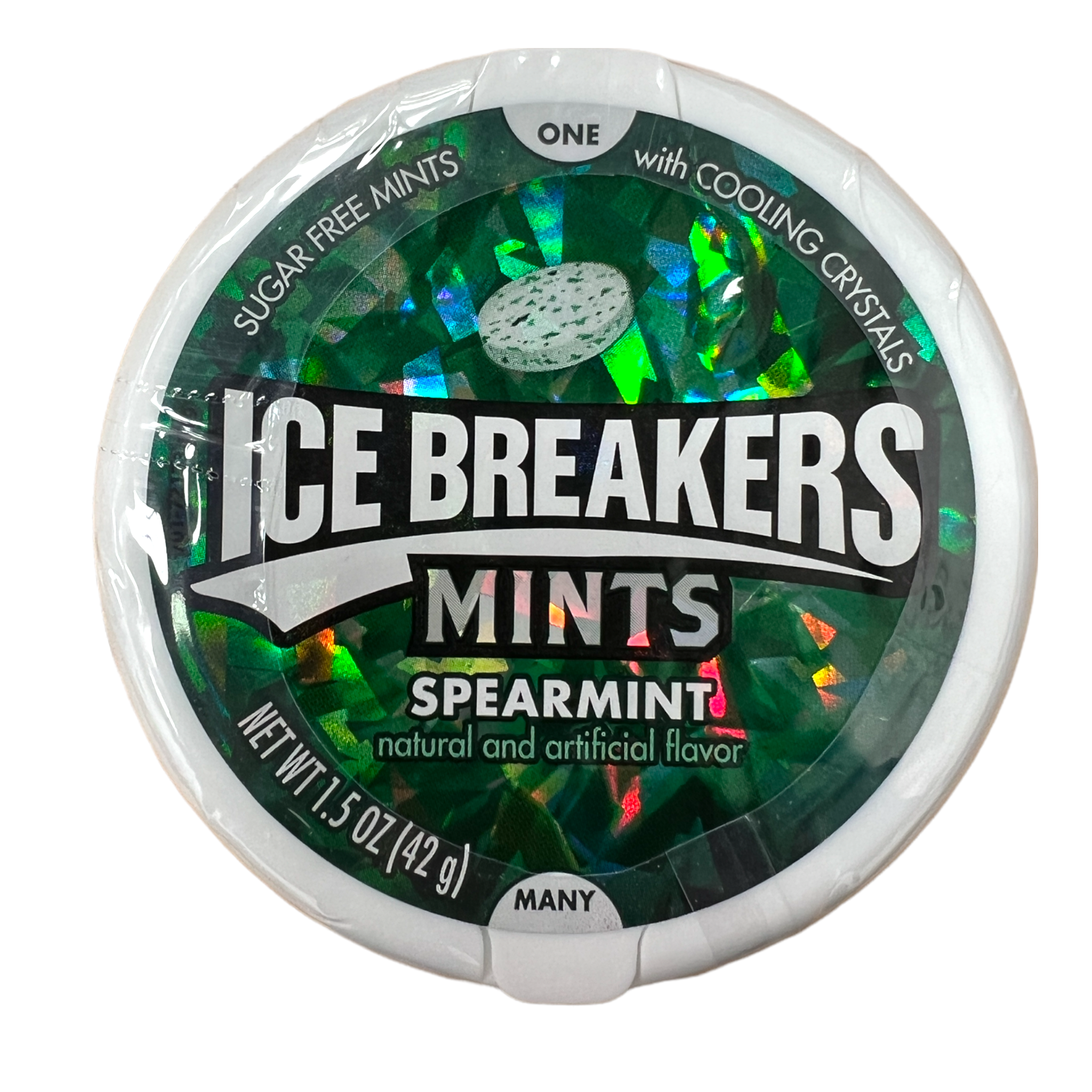 Ice Breakers Spearmint Sugar Free Mints 42g (Pack of 8)