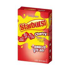 Singles To Go Starburst Cherry Drink Mix 16.7g (6 Sticks)