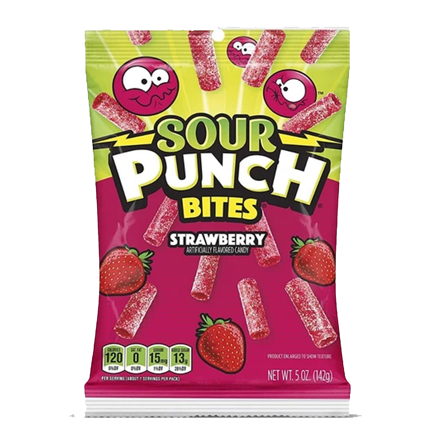 Sour Punch Bites Strawberry Flavoured Candy 142g
