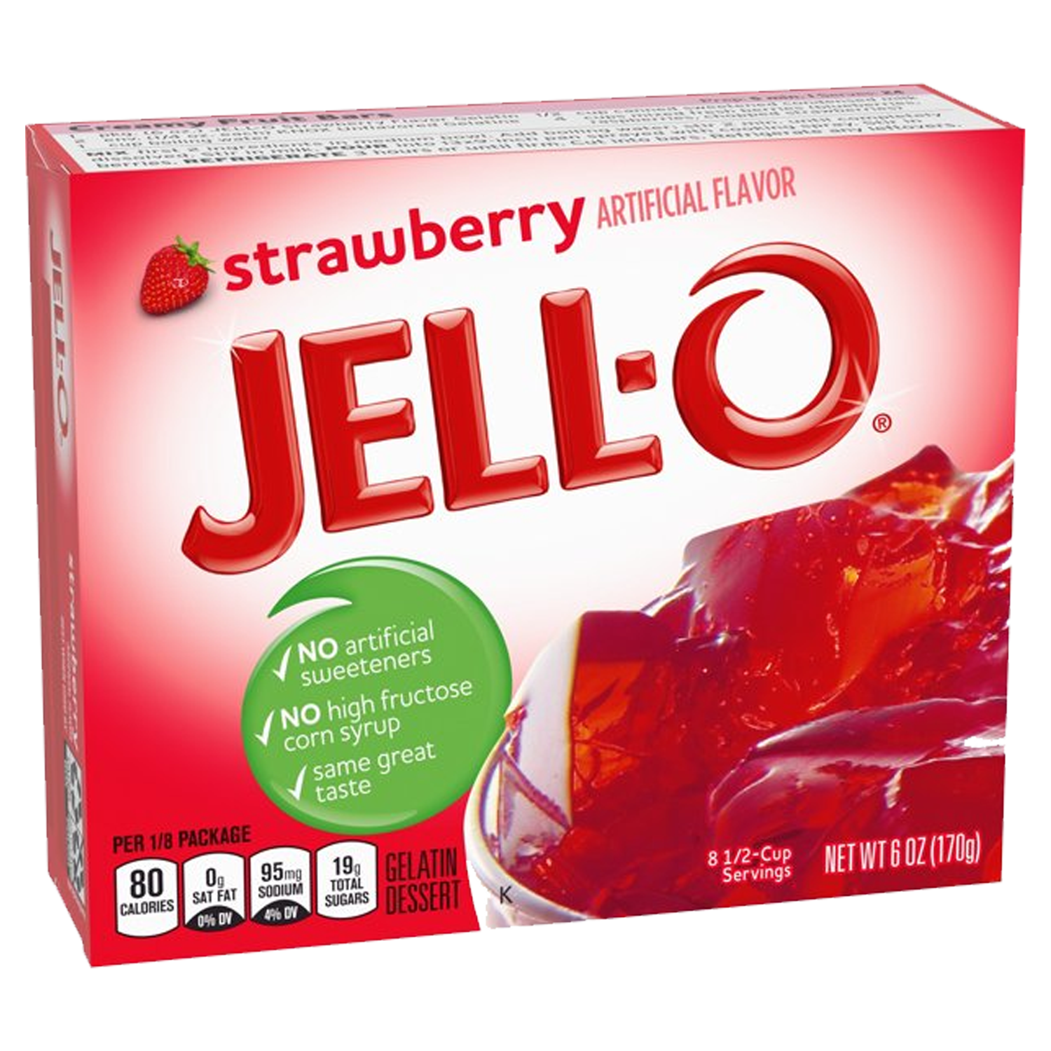 Jell-O Strawberry Gelatin Dessert Mix 85g