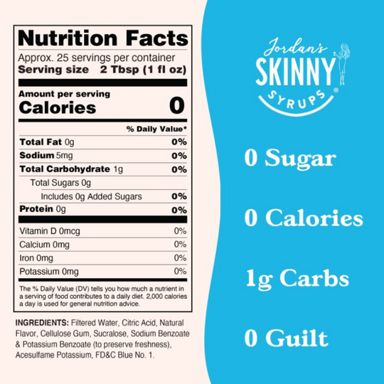 Sugar Free Genie™- Sugar Free Sour Blue Raspberry Syrup (Pack Of 3 Bundle)