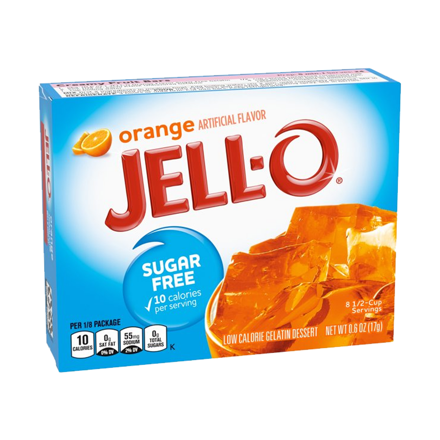 Jell-O Sugar Free Orange Gelatin Dessert Mix 85g(Best Before Date 07/2025)