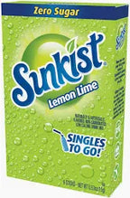 Singles To Go Sunkist Lemon Lime Drink Mix 15g (6 Sticks)
