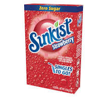Singles To Go Sunkist Strawberry Drink Mix 15g (6 Sticks)