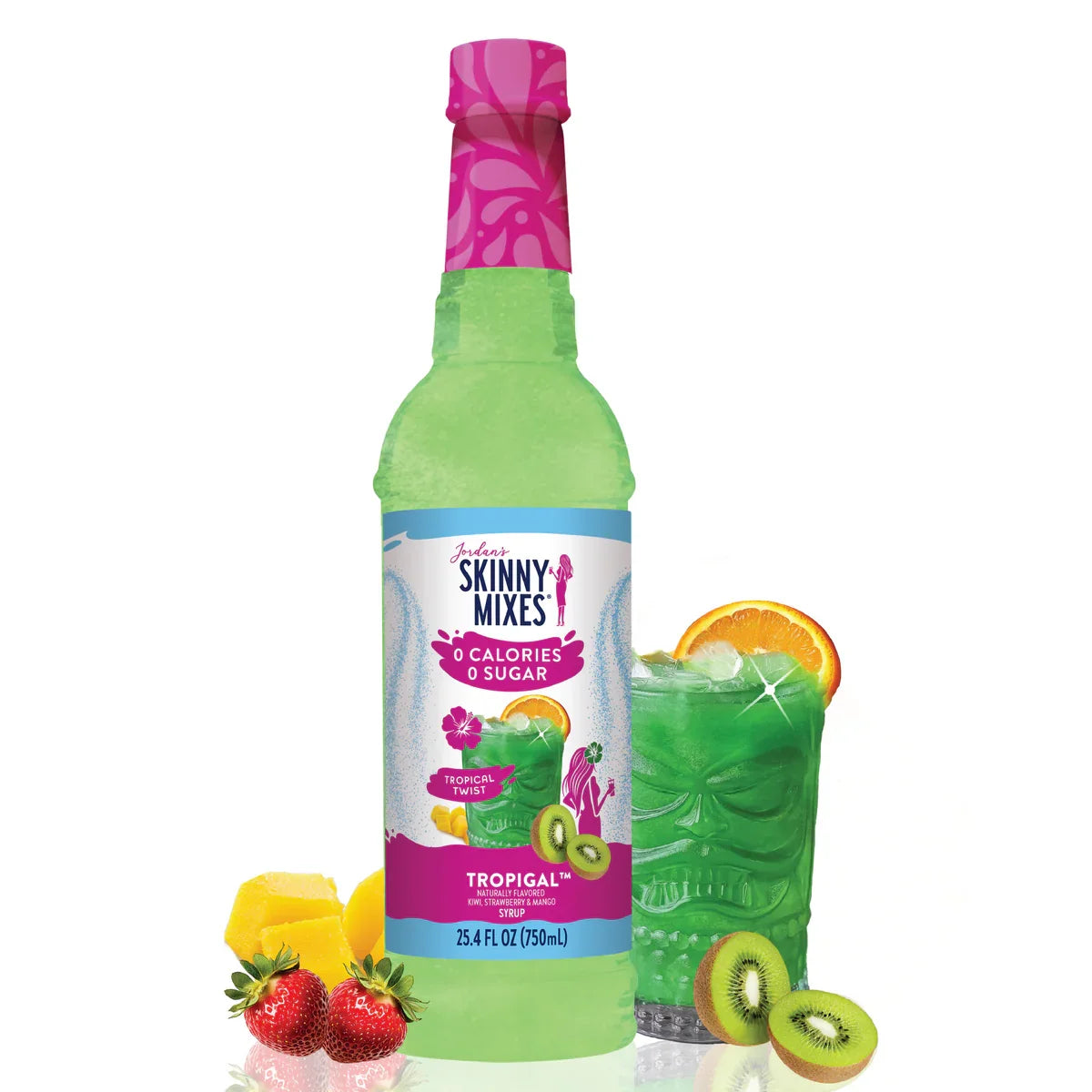 Skinny Sugar Free Tropical Syrup 750ml (Dented Bottle)