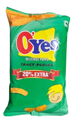 O'Yes Indian Puff Crisps 40g