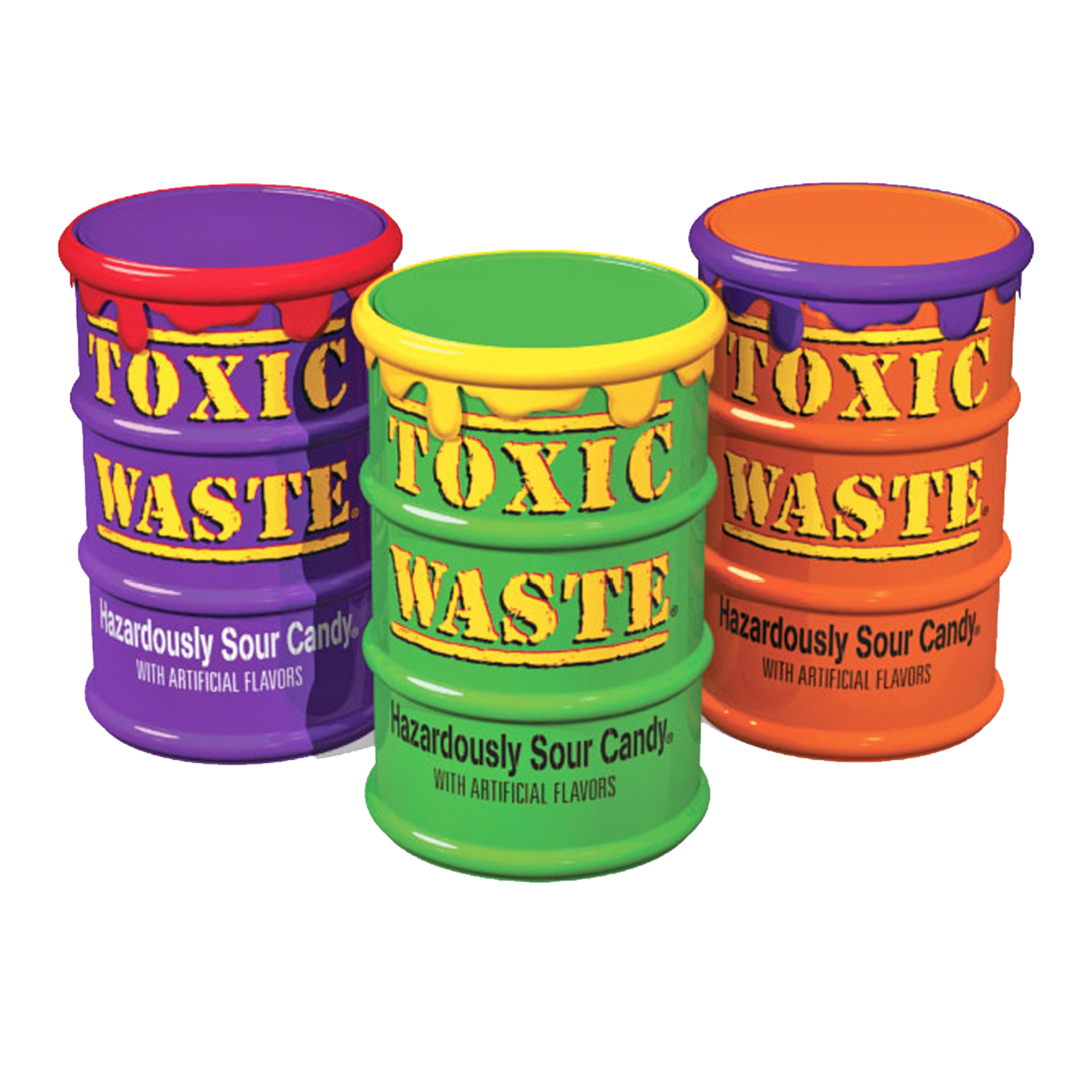 Toxic Waste Hazardously Ultra Sour Mystery Flavour Candy Drum Colour 48g