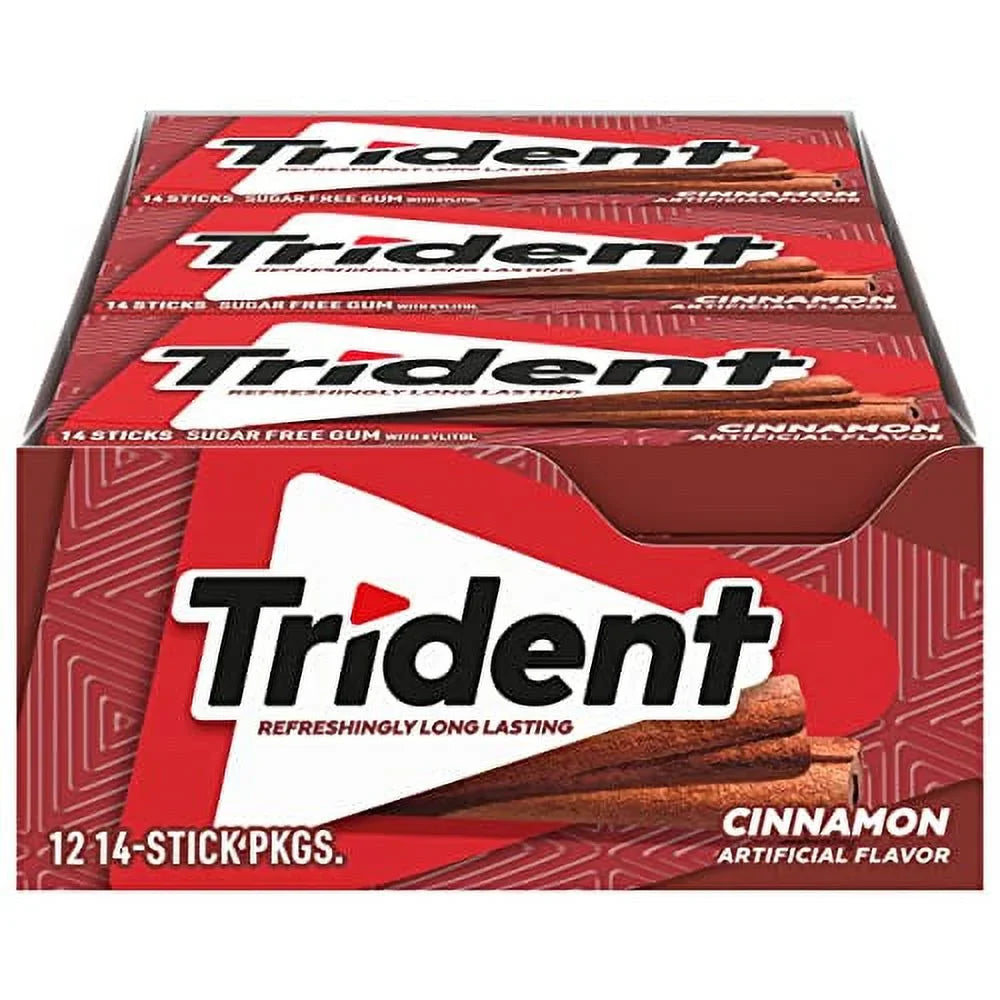 Trident Cinnamon Sugar Free Gum (12 Pack)