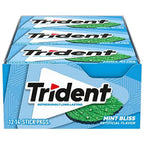 Trident Mint Bliss Sugar Free Gum (12 Pack)