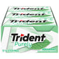 Trident Purley Spearmint Sugar Free Gum (12 Pack-  Packs of 14 Pieces - 168 Total Pieces)( Best Before Date :-13/APR/2025)