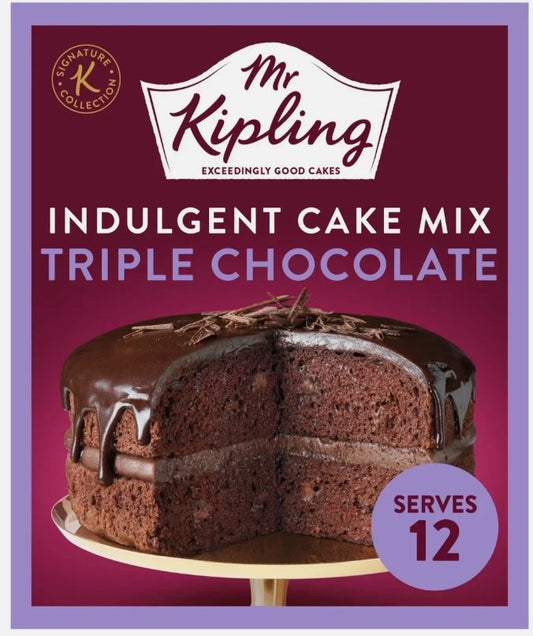 Mr. Kipling (EU) Indulgent Triple Chocolate Cake Mix 416g