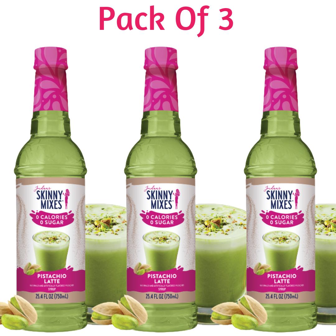 Sugar Free Pistachio Latte Syrup (Pack Of 3 Bundle)