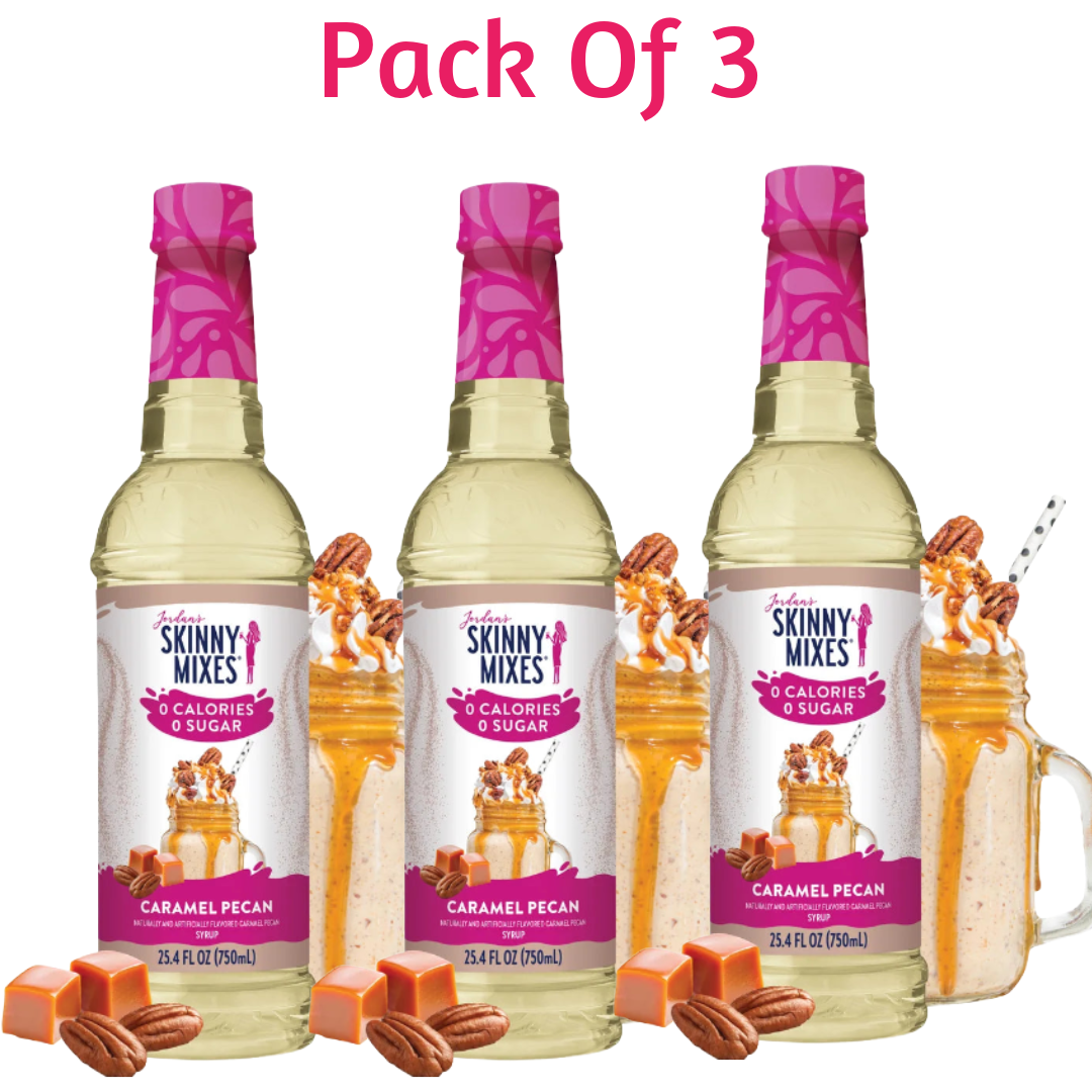 Sugar Free Caramel Pecan Syrup (Pack Of 3 Bundle)