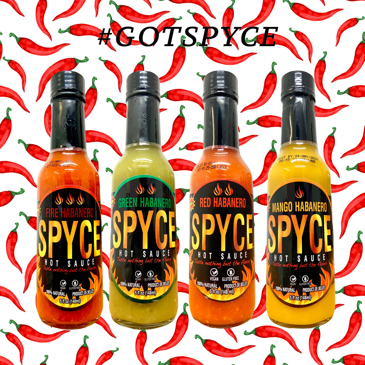 Spyce Hot Sauce 148ml | Choose Your Individual Flavour (Best Before : May 2026)
