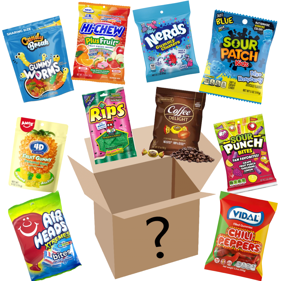 Assorted American Sweets Peg Bags Bundle (10 Pack)