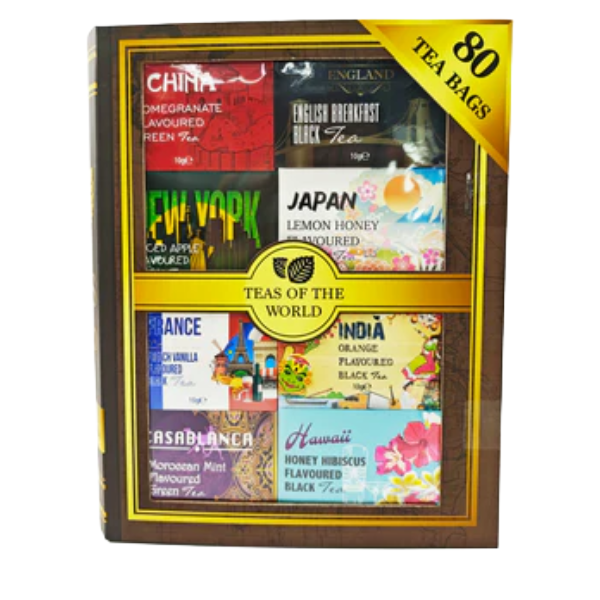 Teas of The World 80ct | Global Tea Assortment Gift
