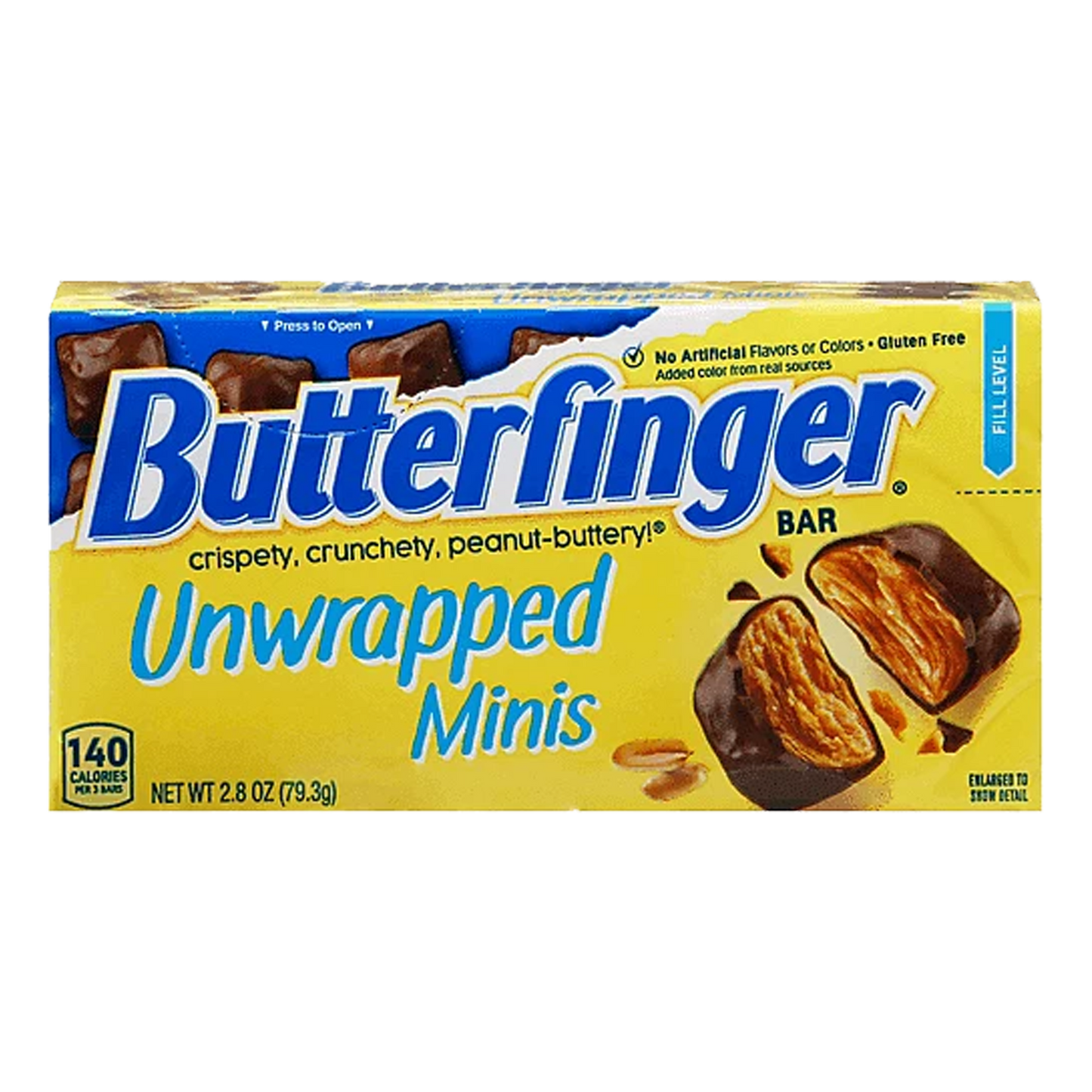 Nestle Butterfinger Unwrapped Minis Bites Box 79.3g