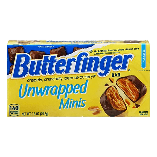 Nestle Butterfinger Unwrapped Minis Bites Box 79.3g (Best Before : 17 June 2026)