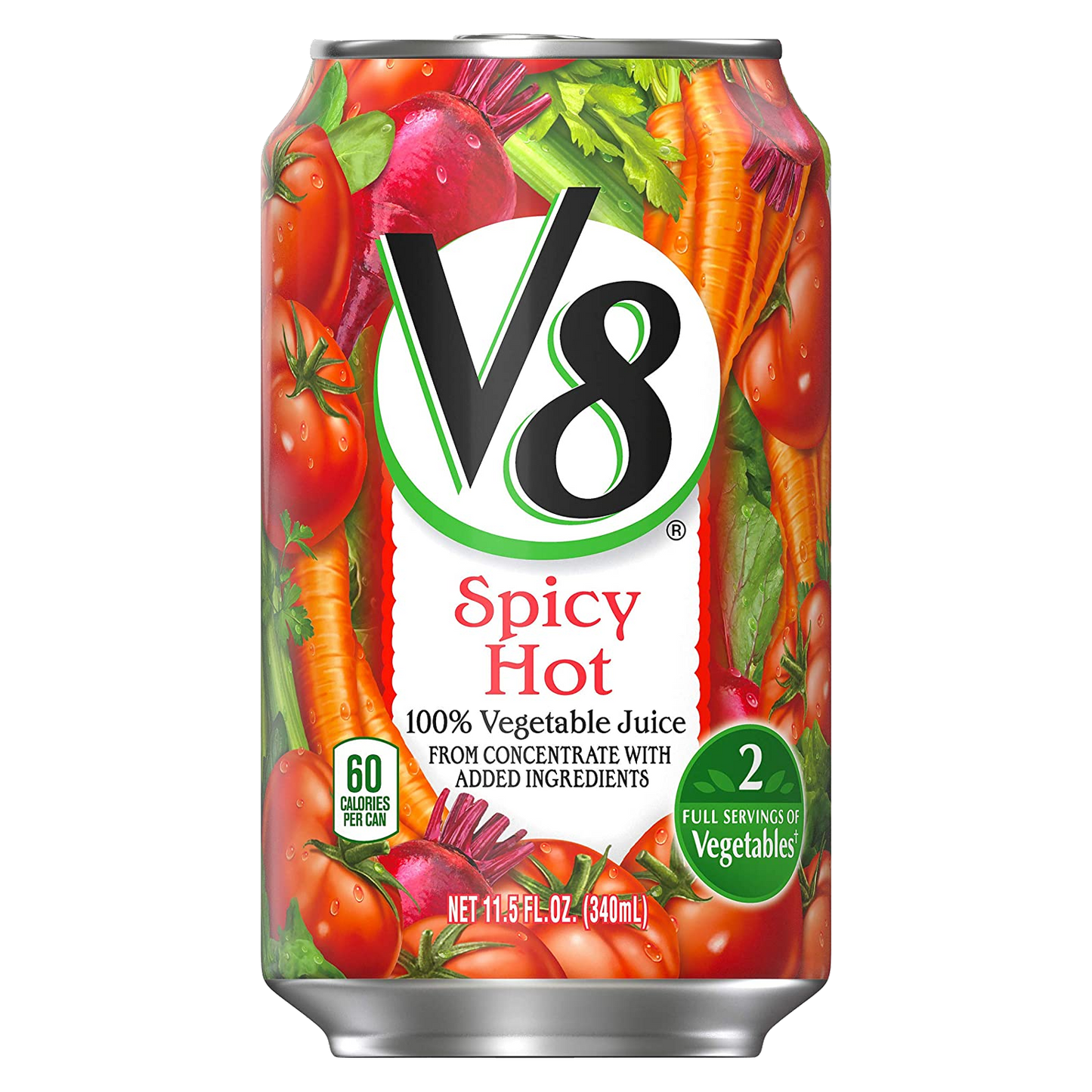 V8 Spicy Hot 100% Vegetable Juice 340ml (Best Before : Nov 2025)