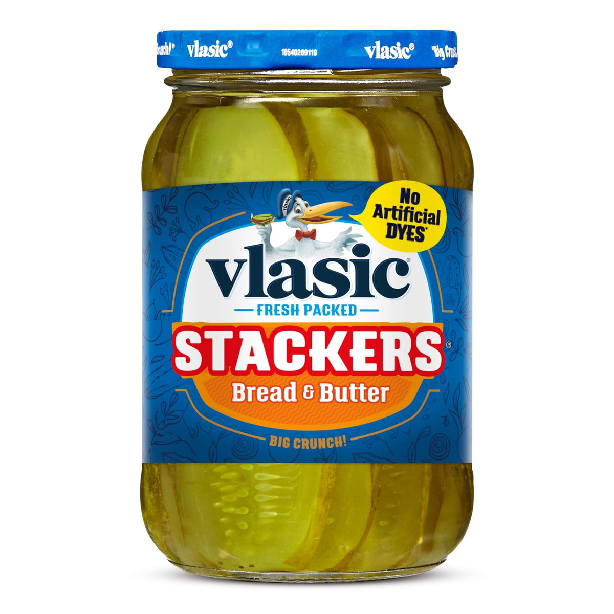 Vlasic Fresh Packed Stackers Bread & Butter Pickle 473ml (Best Before Date February 2026)