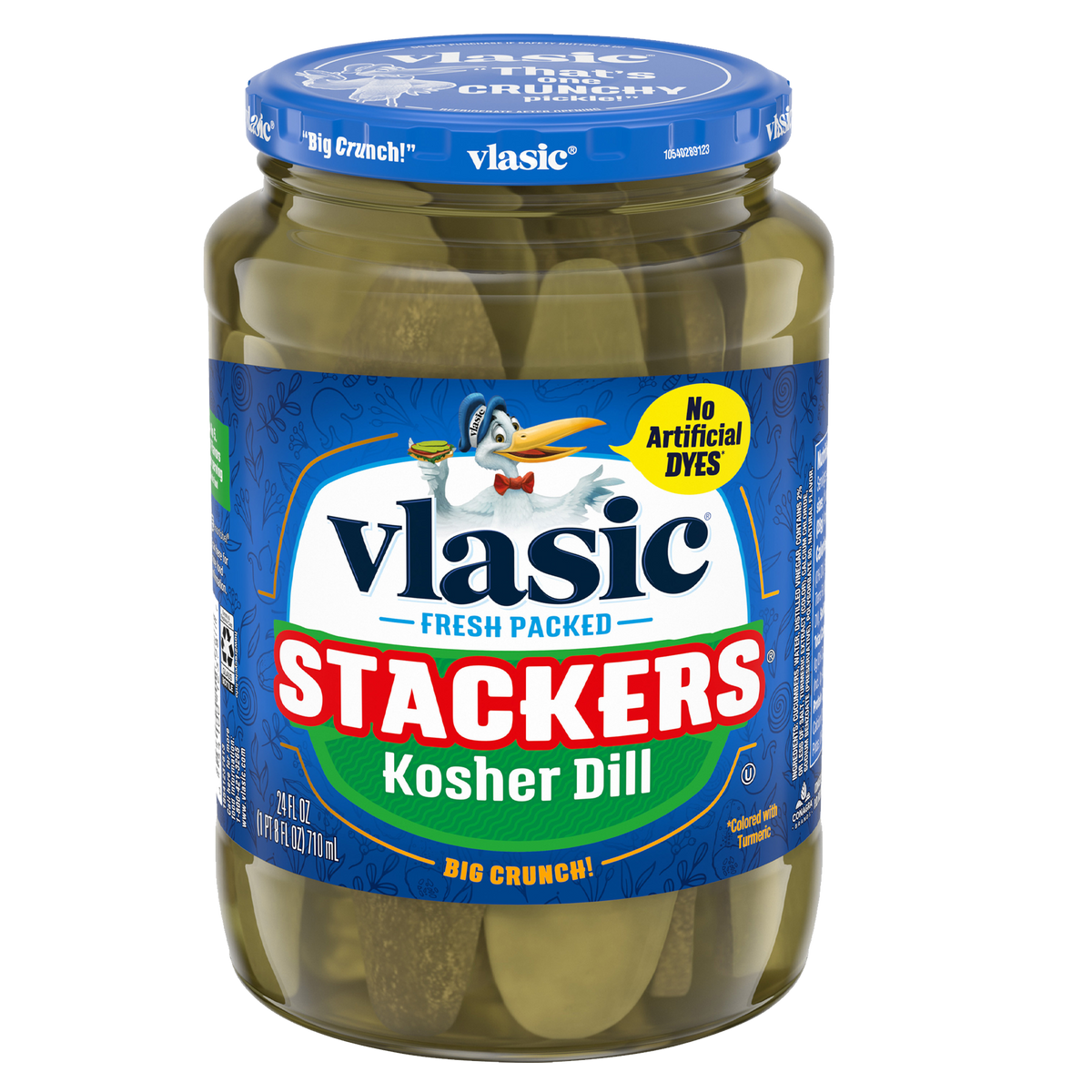 Vlasic Stacker Kosher Dill Pickle 473ml (Best Before : 04 April 2026)