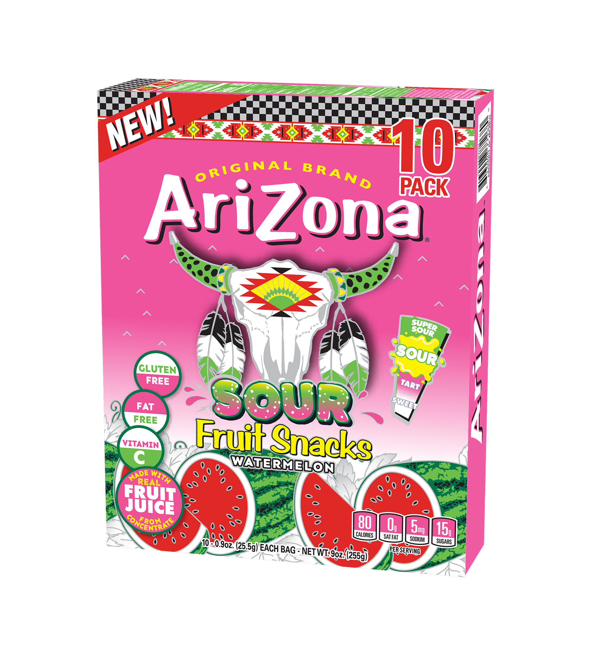 Arizona Sour Fruit Snacks Watermelon Box 255g (Best Before : 16 June 2026)