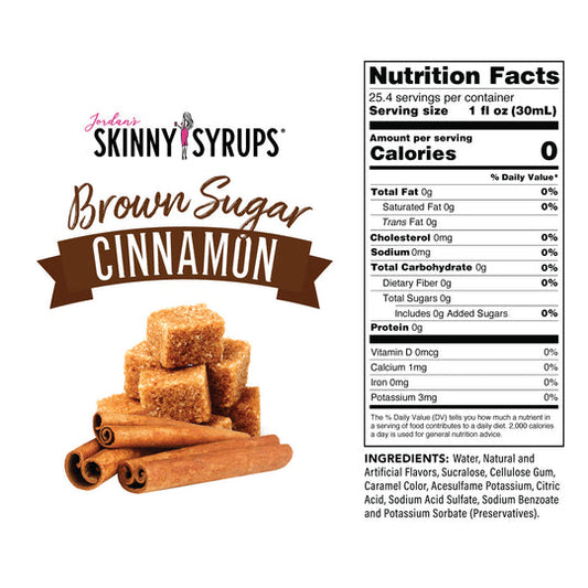 Skinny Sugar Free Brown Sugar Cinnamon Syrup 750ML
