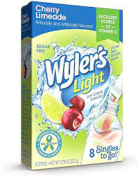 Singles To Go Wyler's Light Cherry Drink Mix 11.6g (8 Sticks)