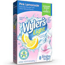 Singles To Go Wyler's Light Pink Lemonade Drink Mix 30.9g (8 Sticks)