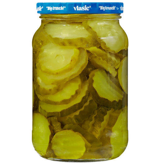 Vlasic Ovals Hamburger Dill Chips Pickle 473ml
