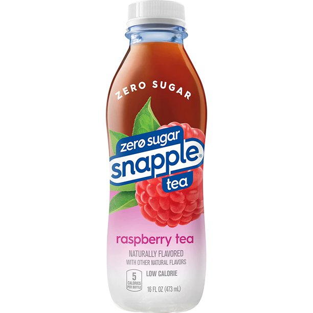 Snapple Zero Sugar Raspberry Tea 473ml Pack of 6 (Best Before Date 16/05/2025)