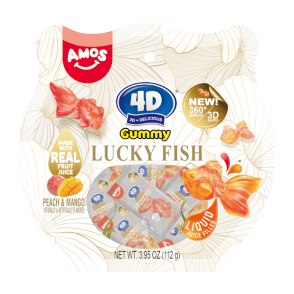 Amos 4D Gummy Lucky Fish 111g (Best Before : 28 June 2026)