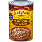 Old El Paso Traditional Refried Beans 454g (Pack of 3) (Best Before : 22 Nov 2025)