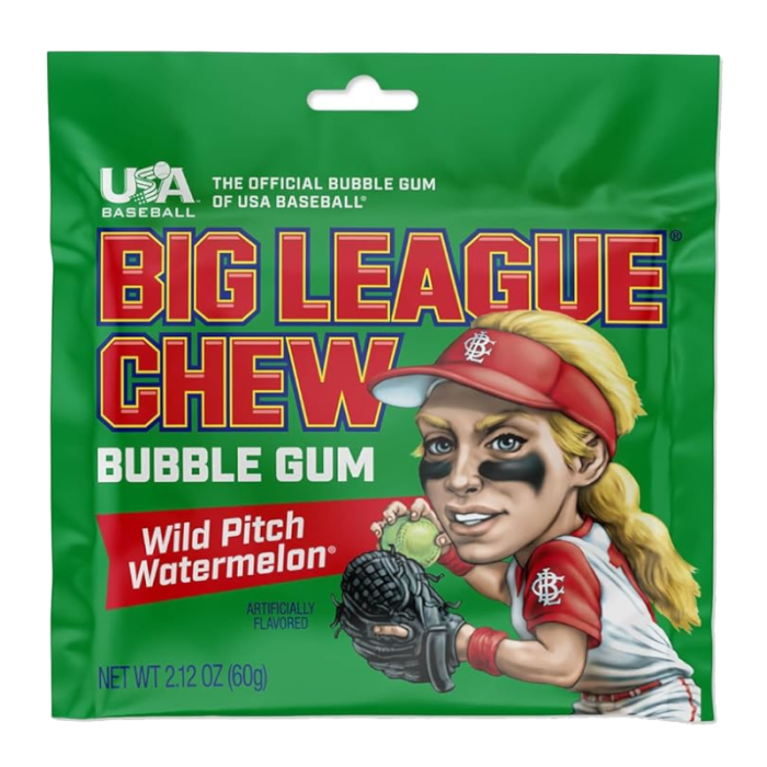 Big League Chew Bubble Gum 60g | Wild Pitch Watermelon