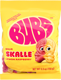 Bubs Candy Sour Skalle Lemon Raspberry 156g
