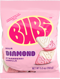 Bubs Candy Sour Diamond Strawberry Vanilla 156g