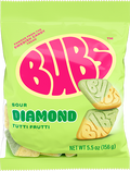 Bubs Candy Sour Diamond Tutti Frutti 156g